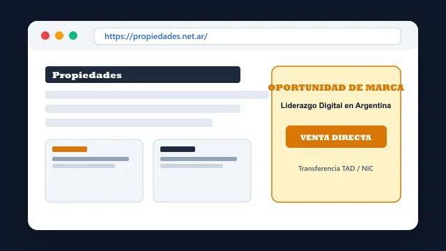 Modelo de aplicación comercial y proyectos digitales para propiedades.net.ar